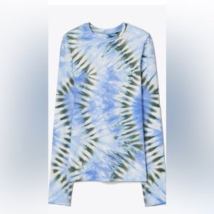 Tory Burch Sport Tie-Dye Tissue Seamless Top size S